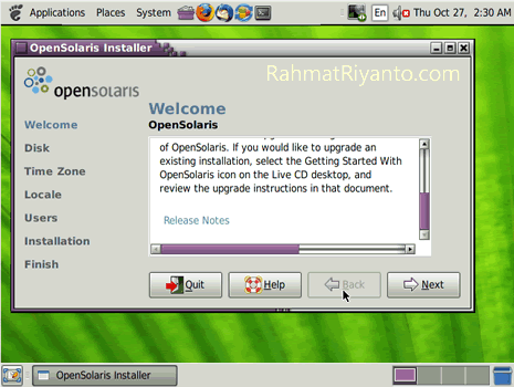 Install OpenSolaris