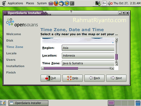 Time Zone, Date and Time on OpenSolaris