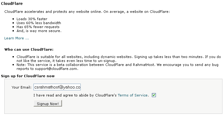 Aktifasi CloudFlare